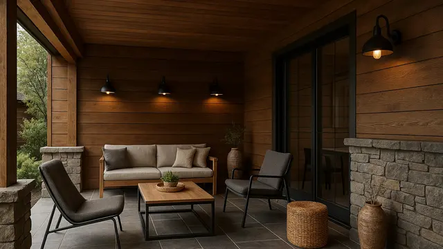 Model Teras Rumah Leter L Yang Unik dan Multifungsi/Ilustrasi AI