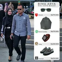 Produk lokal pilihan Bima Arya untuk tampil bergaya kasual.
