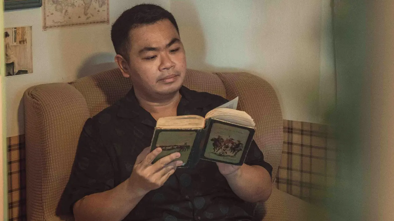 Ilustrasi membaca buku, cerita rakyat
