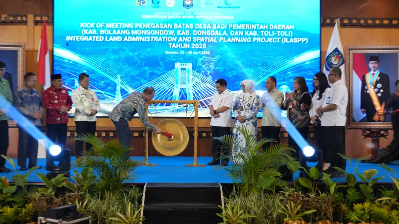 Kick Off Meeting Penegasan Batas Desa program Integrated Land Administration and Spatial Planning (ILASPP) di Manado, Sulawesi Utara. (Istimewa)