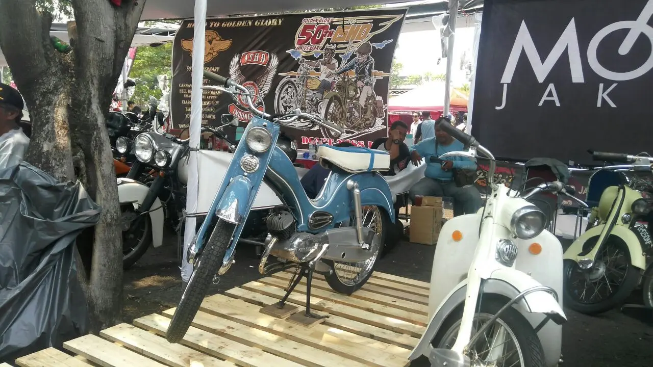 Motor berpedal (Moped) (Arief A/Liputan6.com)