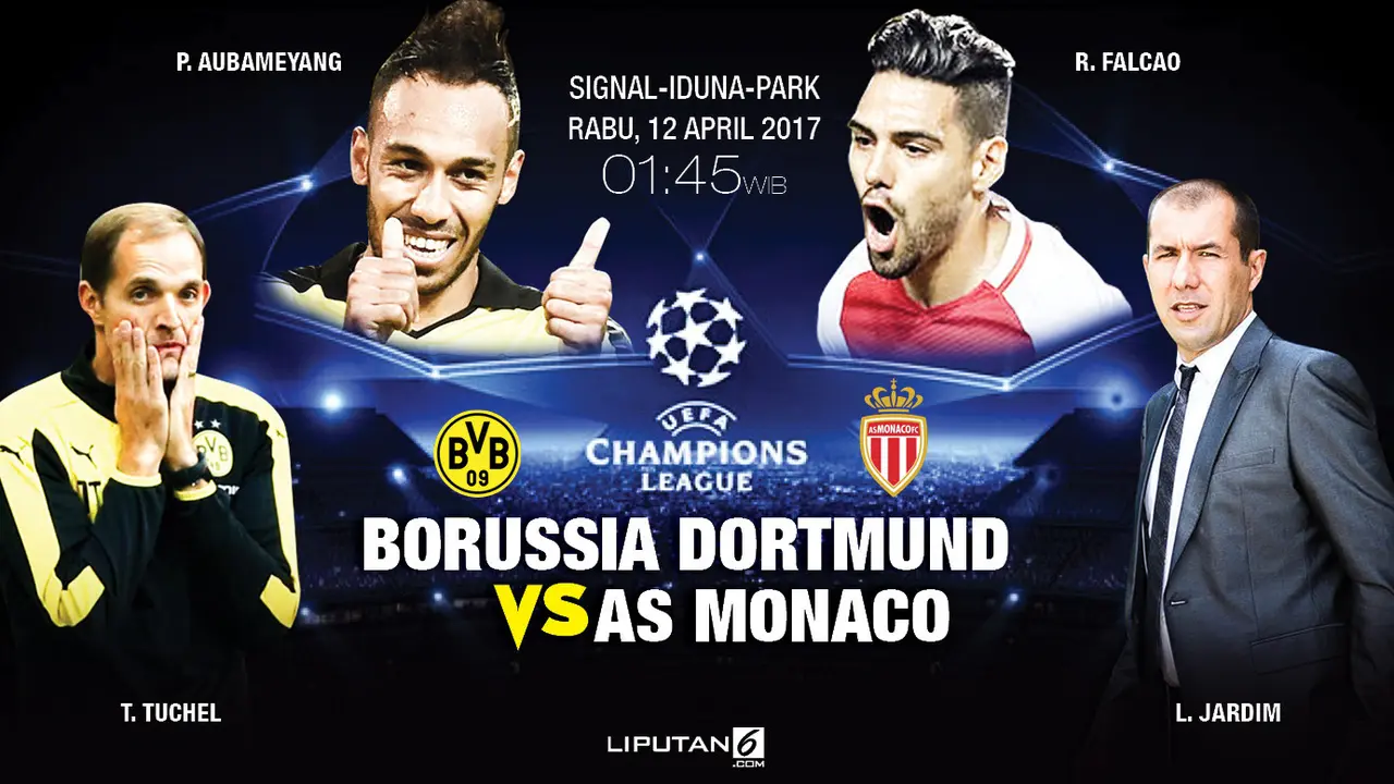 Prediksi Borussia Dortmund vs AS Monaco