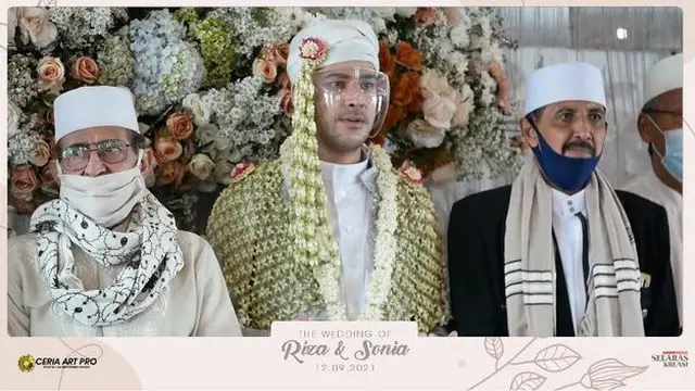 7 Momen Akad Nikah Riza Shahab dan Sonia Alattas, Digelar Mewah Serba Putih