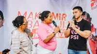 Kunjungi Binjai, Kaesang Kampanyekan Amir Hamzah dan Tampung Keluhan Ibu-Ibu