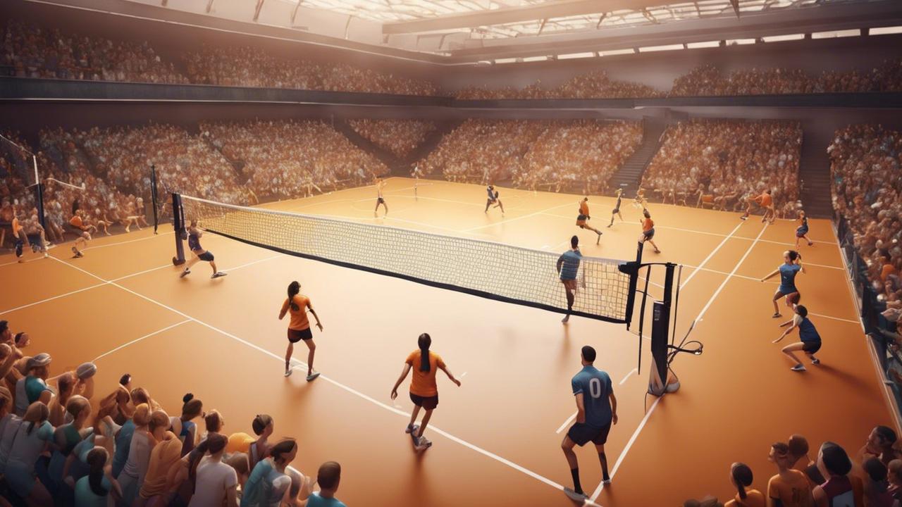 ukuran lapangan bola voli adalah