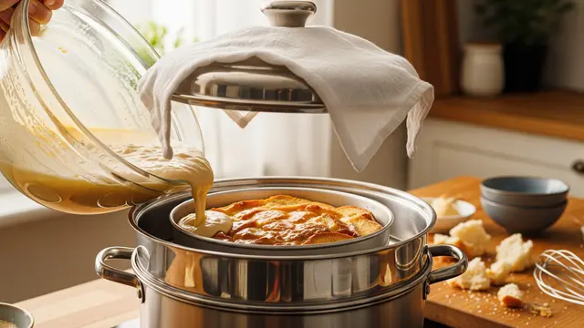 Cara Membuat Puding Roti Tawar Caramel Kukus yang Lembut dan Creamy