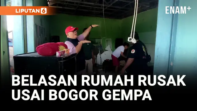 1 Warga Tertimpa Plafon usai Bogor Dilanda Gempa