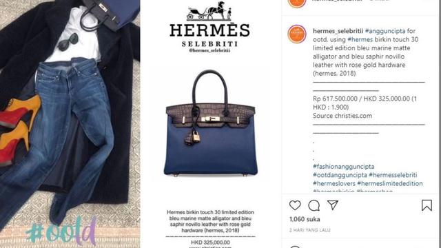 Pakai Ponsel Jadul, Anggun Lebih Suka Koleksi Tas Edisi Terbatas