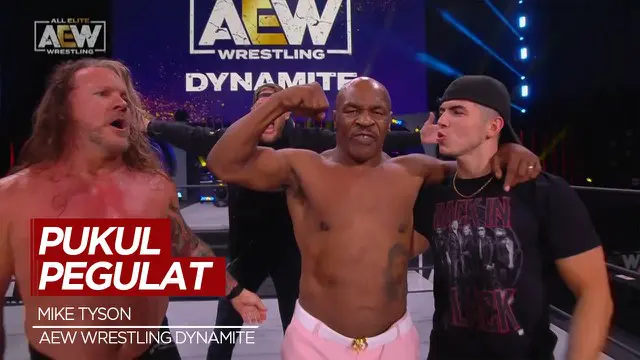 Berita Video Saat Mike Tyson Pukul Jatuh Pegulat AEW Wrestling Dynamite