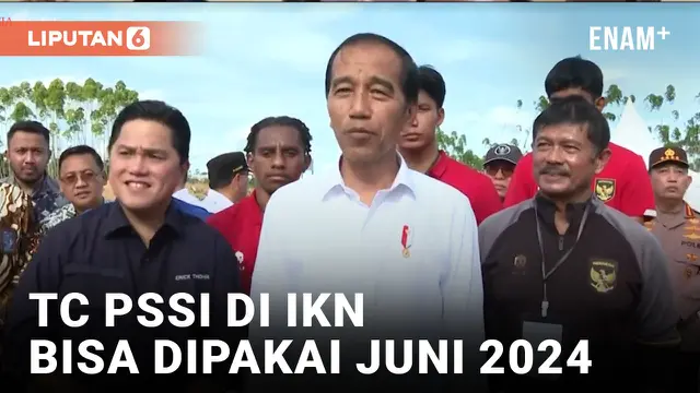 Jokowi Tinjau Progres Pembangunan Pusat Pelatihan PSSI di IKN