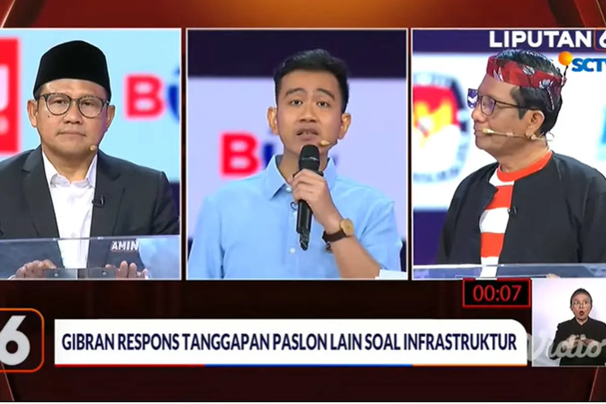 Debat Cawapres 2024 di JCC, Jakarta, Jumat (22/12/2023).