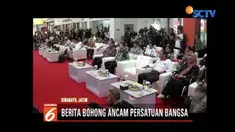 Mahfud MD ingatkan masyarakat hati-hati dengan penyebaran hoaks jelang Pemilu 2019.