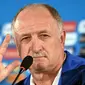 Senin (14/7/14), Luiz Felipe Scolari resmi mengundurkan diri sebagai pelatih Brasil. (AFP PHOTO/Evaristo SA)