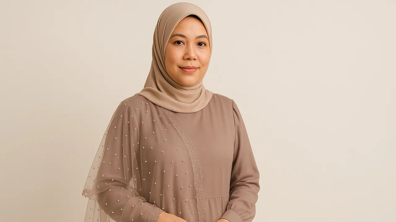 Model Gamis Dua Layer yang Tidak Bikin Gerah (Foto: ChatGPT)