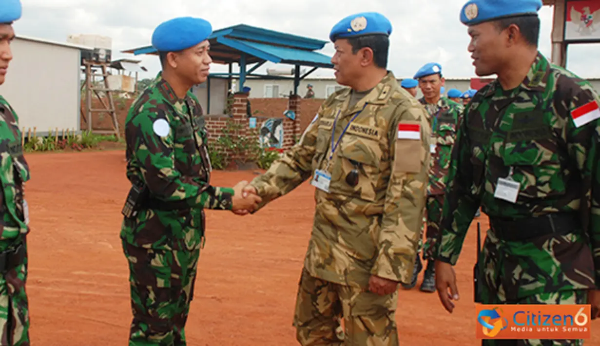 Citizen6, Kongo: Kontingen Garuda XX-I/MONUSCO menerima kedatangan Tim Recce Satgas Helly dari Tentara Nasional Indonesia (TNI) pada, Jumat (10/8). (Pengirim: Badarudin Bakri)