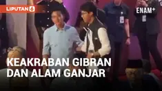 Momen Keakraban Gibran Rakabuming Raka dengan Alam Ganjar di Debat Capres