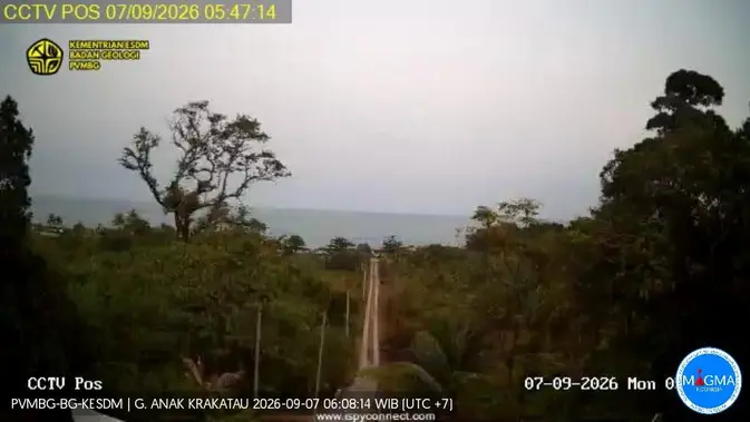 Kondisi Terkini Anak Krakatau, 100 Gempa Terekam Hingga Senin Pagi