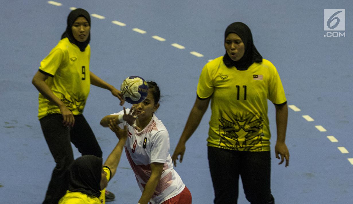 FOTO Timnas Bola Tangan Putri Indonesia Kalahkan Malaysia Asian