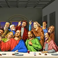 Ilustrasi Religius yang Berkolaborasi dengan Tren Selfie