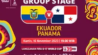 Jadwal dan Link Streaming Ekuador U-17 vs Panama U-17 di Vidio