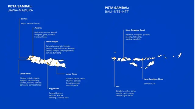 Peta Sambal Indonesia Kemenparekraf