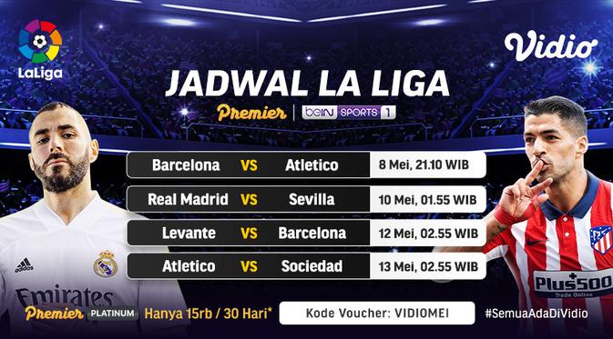 Jadwal Live Streaming La Liga Spanyol Pekan Ke 35 Di Vidio Duel Seru Barcelona Vs Atletico Madrid Spanyol Bola Com