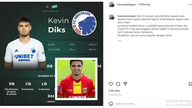 Hasani Abdulgani (Foto: Instagram/@hasaniabdulgani)