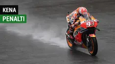 Berita video highlights kualifikasi balapan MotoGP Malaysia di mana Marc Marquez kena penalti yang membuatnya tidak jadi meraih pole position, Sabtu (3/11/2018).