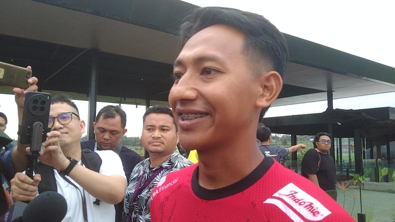 Beckham Putra saat mengikuti pemusatan latihan di Bali United Training Center (BUTC) Kabupaten Gianyar, pada Selasa (26/5).