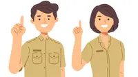Ilustrasi ASN. (Image by syarifahbrit&nbsp;on Freepik)