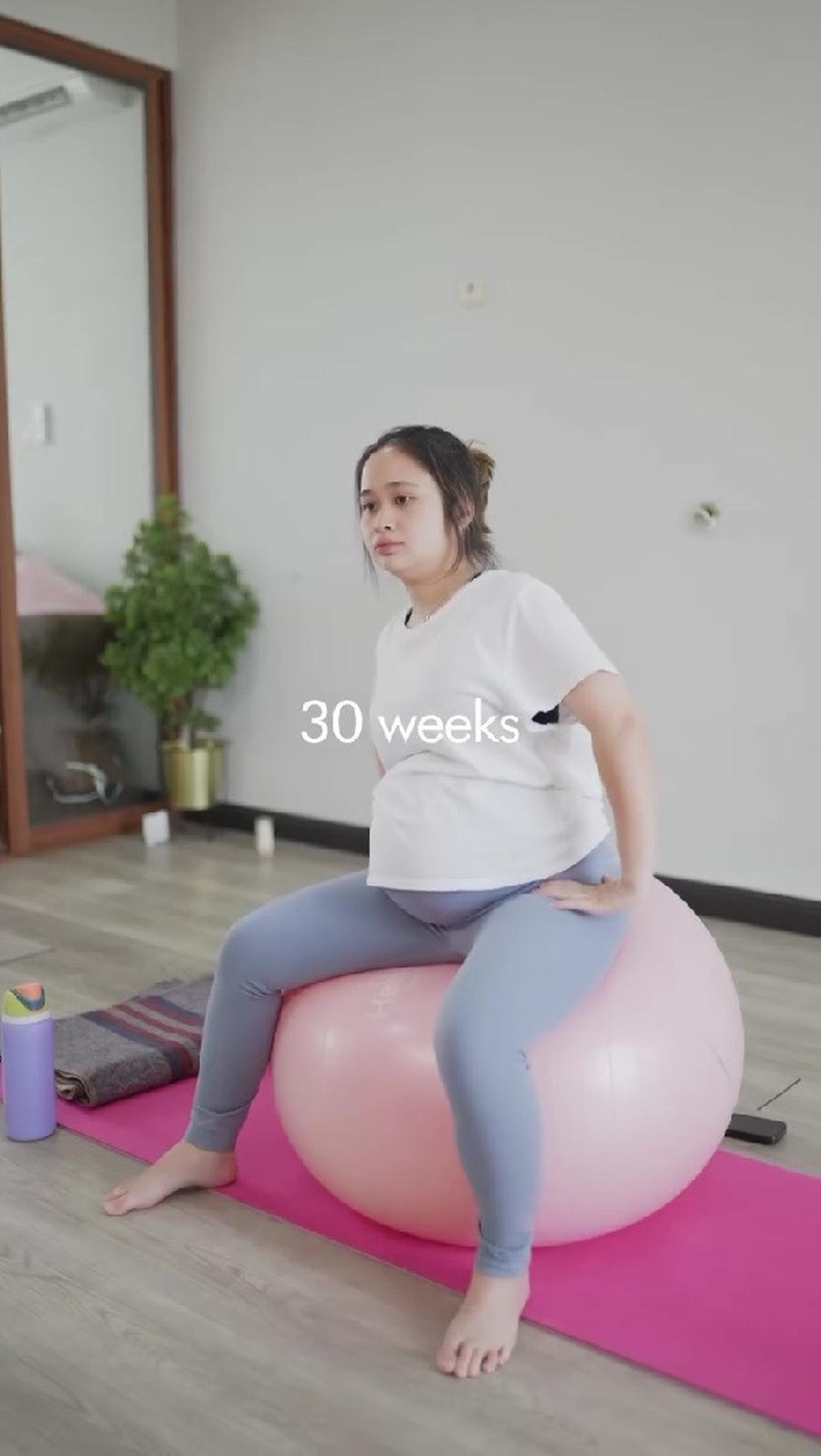 Potret Gritte Agatha yang Kian Rajin Jalani Pilates Selama Masa Kehamilan