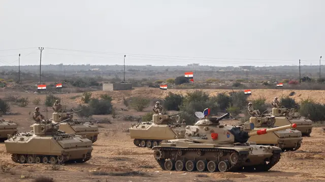 Mesir menempatkan tank di dekat perbatasan Rafah