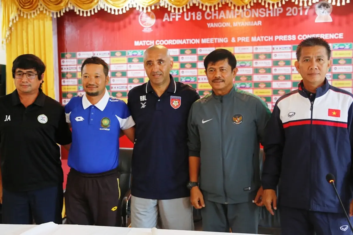 Para pelatih yang akan berlaga di Grup B Piala AFF U-18