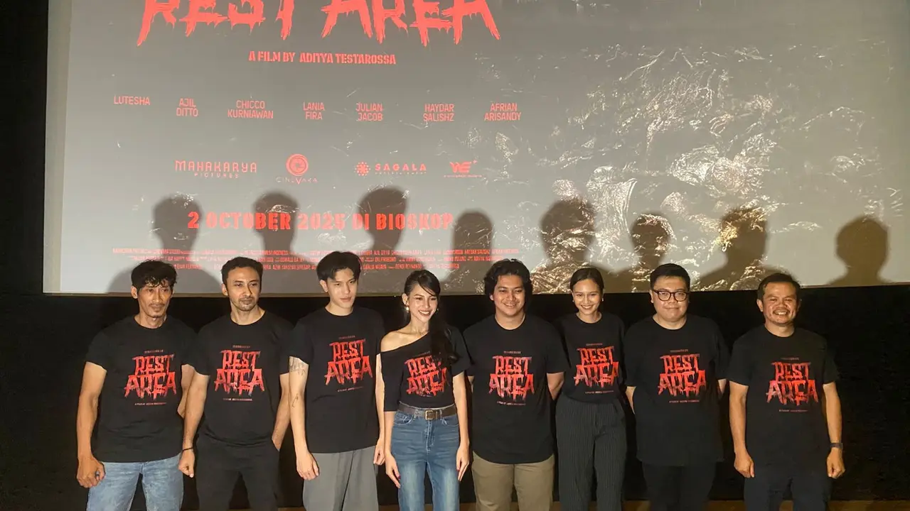Para Pemain Film Rest Area. (M Altaf Jauhar/  LIputan6.com)