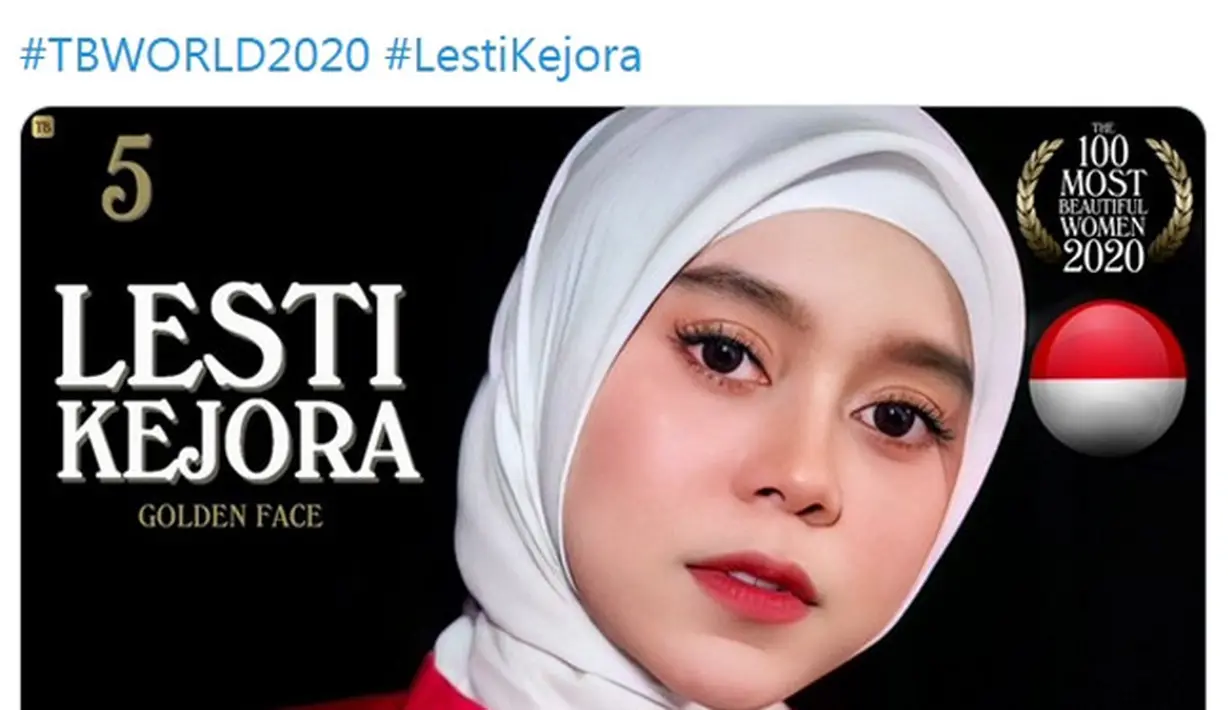 Lesti Kejora (© twitter.com/Dtopbeautyworld)