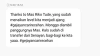 Beredar informasi hoaks melalui sms blas pasca aksi Gejayan Memanggil 2 (Liputan6.com/ Switzy Sabandar)
