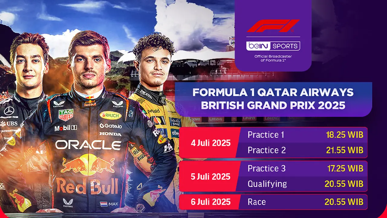 Link Live Streaming Nonton Formula 1 Qatar Airways British Grand Prix 2025 di Vidio