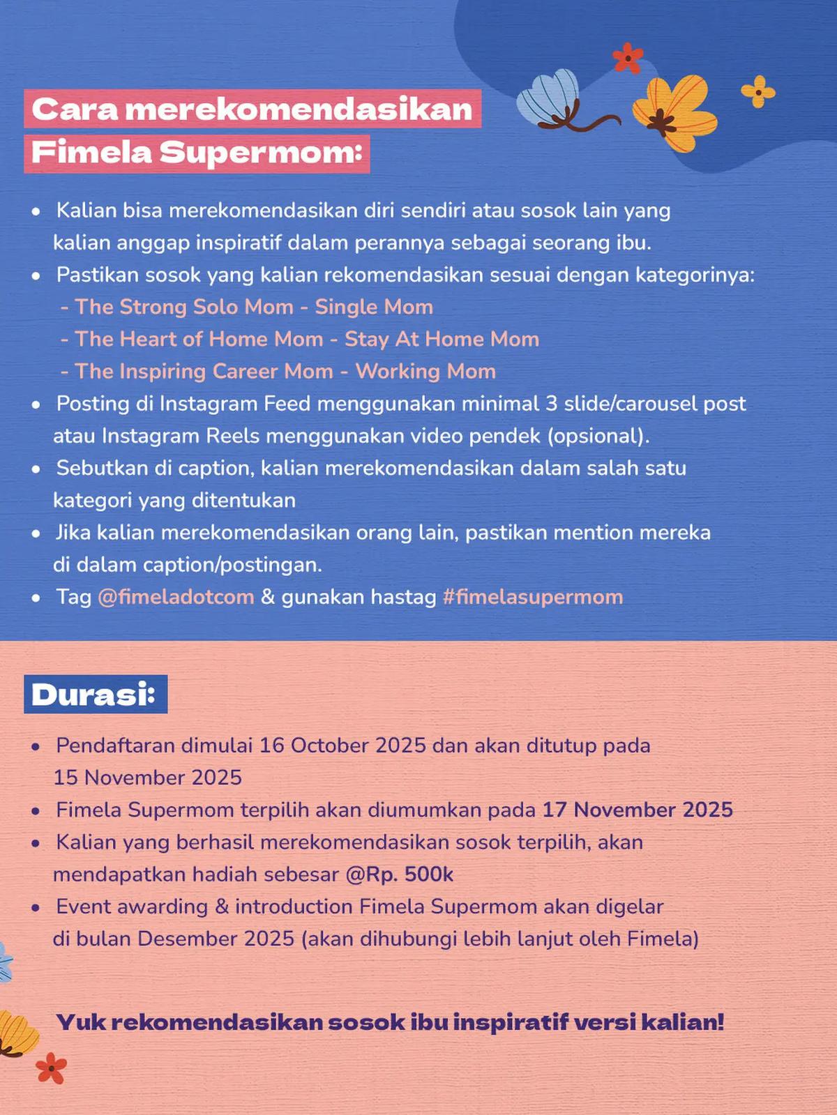 Cara Merekomendasikan Fimela SuperMom