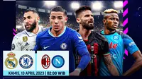 Jadwal Live Streaming Big Match Liga Champions di Vidio, Kamis 13 April 2023