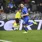 Matteo Politano menjadi penentu kemenangan Timnas Italia atas AS (AP)