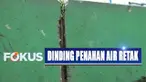 Langkah antisipasi dilakukan petugas guna menjawab kekhawatiran warga yang tidak ingin dinding pembatas air ambruk.