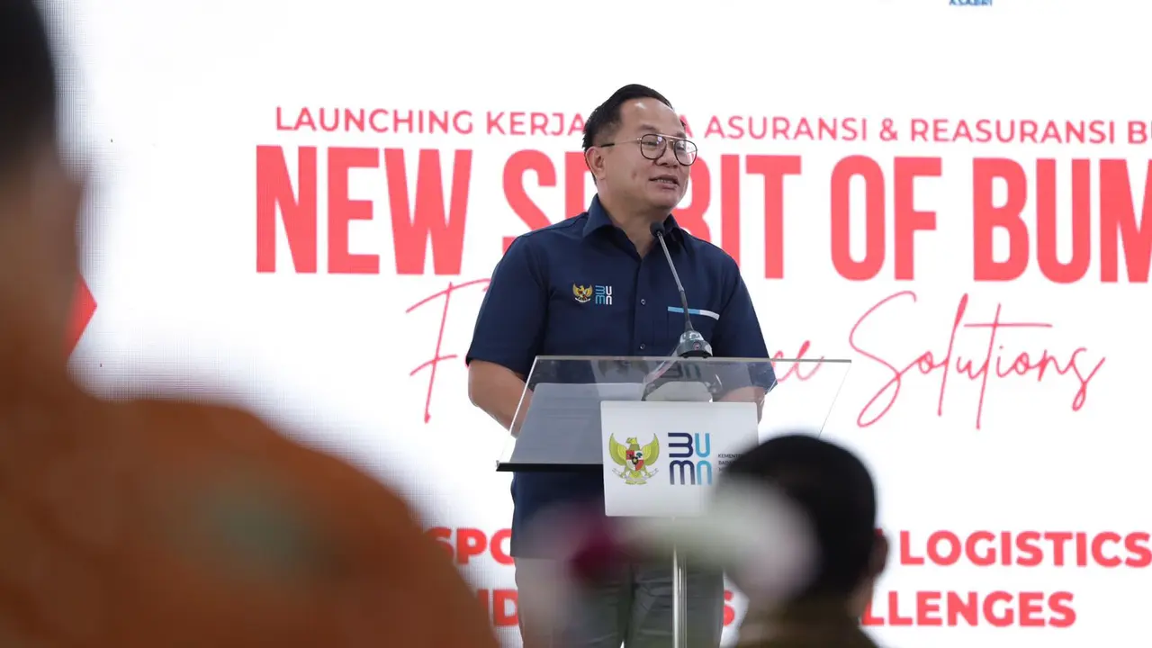 Kementerian Badan Usaha Milik Negara (BUMN) resmikan kerjasama Koasuransi Merah Putih pada Senin (11/10)