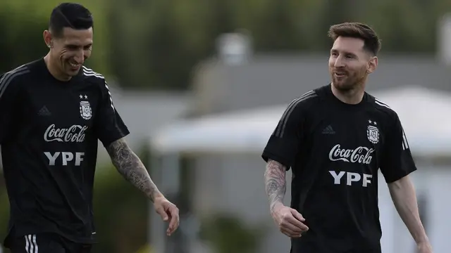 Angel Di Maria dan Lionel Messi