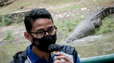 Menteri Pariwisata dan Ekonomi Kreatif/Kepala Badan Pariwisata dan Ekonomi Kreatif Sandiaga Salahuddin Uno mengunjungi Taman Margasatwa Ragunan. (Dok Kemenparekraf)