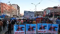 Demonstrasi masyarakat Irak menentang Mohamed Alawi sebagai Perdana Menteri baru. pada Minggu 2 Februari 2020. (Source: AP/ Khalid Mohammed)