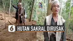 Beredar video warga masyarakat Baduy keluhkan hutan sakral dirusak penambang emas liar.