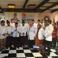 Dewan Pakar Partai Keadilan Sejahtera (PKS) Kota Depok mendeklarasikan dan mengiklarkan untuk memenangkan Imam Budi Hartono pada Pilkada Kota Depok 2024. (Dicky Agung).