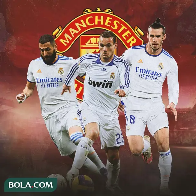 Manchester United - Karim Benzema, Wesley Sneijder, Gareth Bale