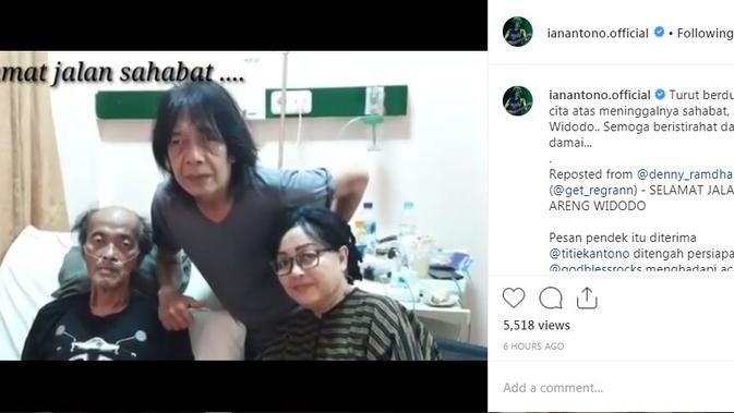 Areng Widodo semasa hidup bersama Ian Antono (Foto: Instagram/@ianantono.official)