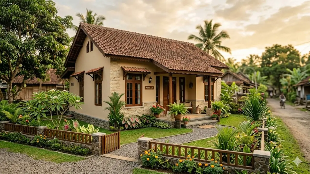 Model Rumah Sederhana Tapi Terlihat Mewah di Kampung